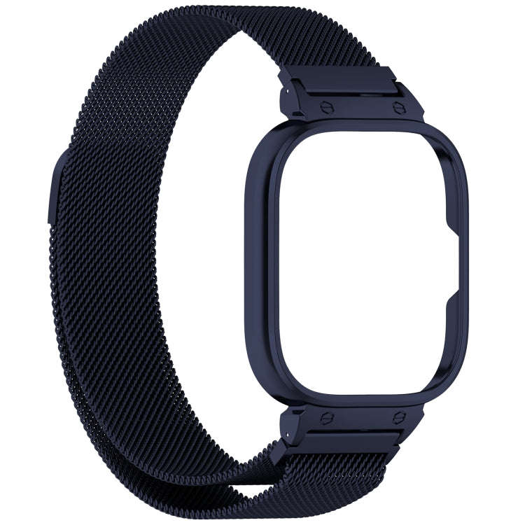 For Nothing CMF Watch Pro Metal Frame + Milanese Integrated Magnetic Watch Band(Blue)