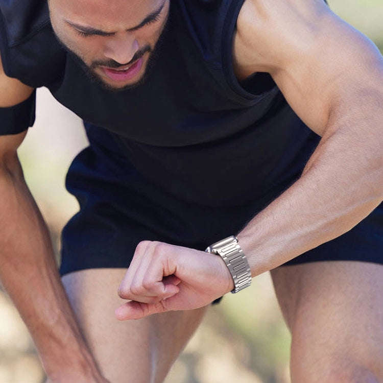 For Apple Watch SE 2022 44mm I-Shaped Titanium Watch Band(Grey)