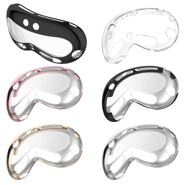 For Apple Vision Pro Electroplated TPU Protective Case VR Glasses Accessories(Black)