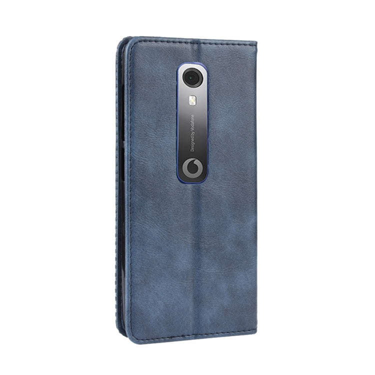 Magnetic Buckle Retro Crazy Horse Texture Horizontal Flip Leather Case for Vodafone Smart N10 (VF...