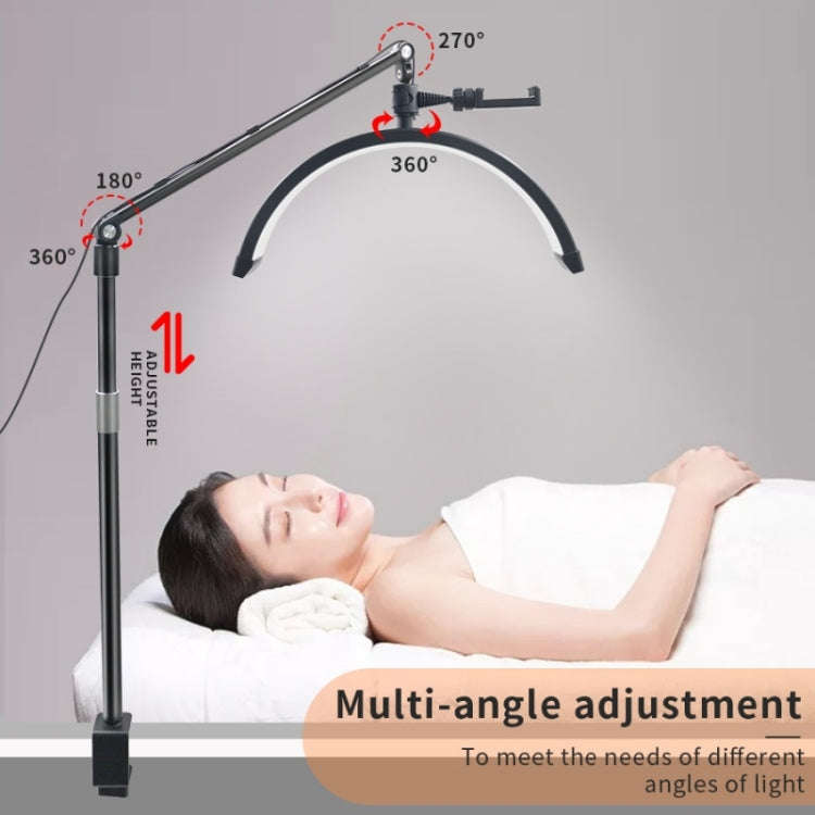 D-M30X 23 inch Half Moon Shape Beauty Manicure Lamp Curved Fill Light, Plug:UK Plug