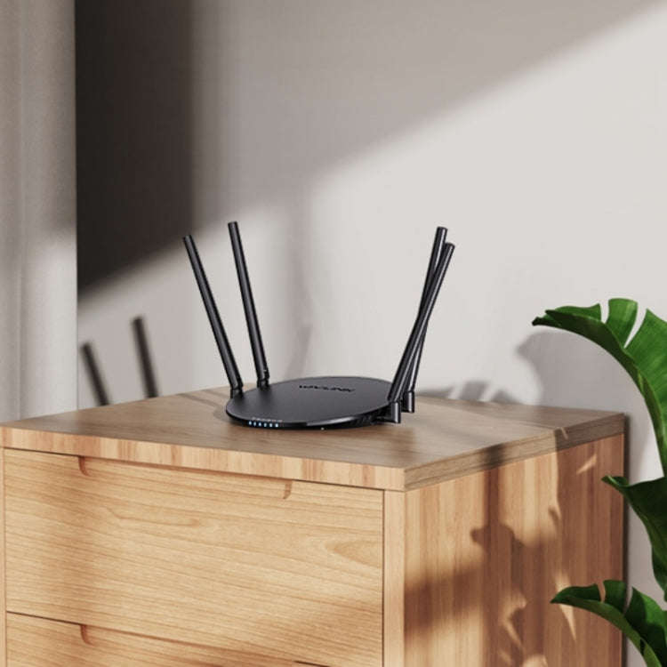 WAVLINK WN530G3 4x 5dBi Foldable Antenna AC1200 Dual Band Wireless Repeater Router, Plug:EU Plug