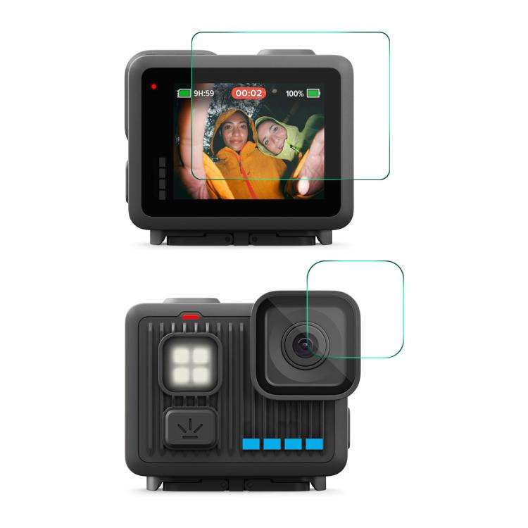 For GoPro LIT HERO ENKAY 0.2mm 9H Tempered Glass Screen Protector Front  Back Camera Film