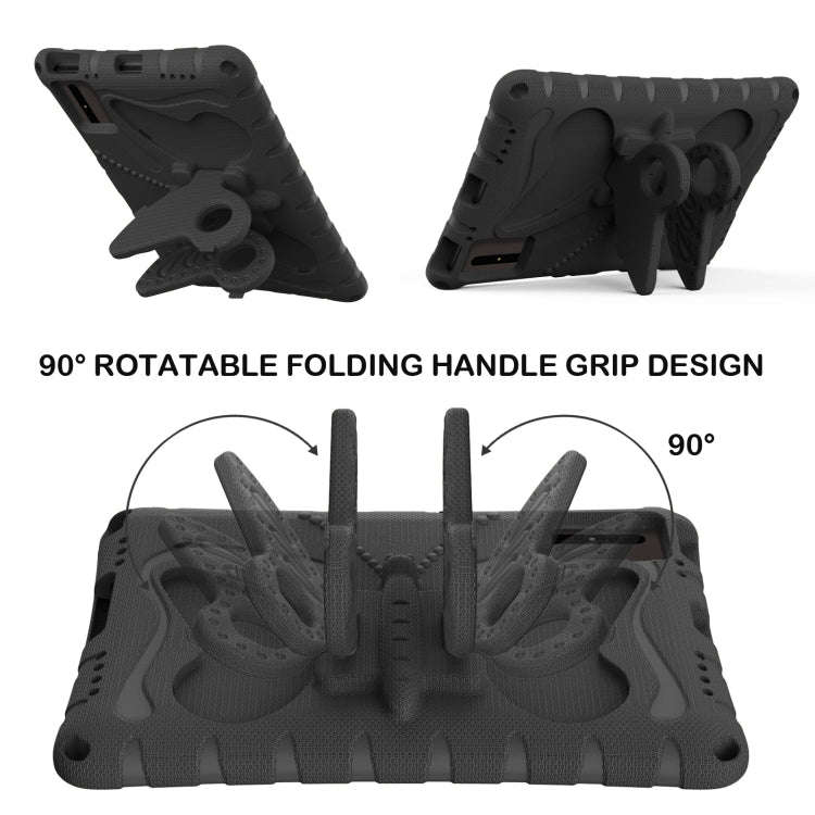 For Huawei MatePad SE 11 2024 Butterfly Bracket EVA Shockproof Tablet Case(Black)