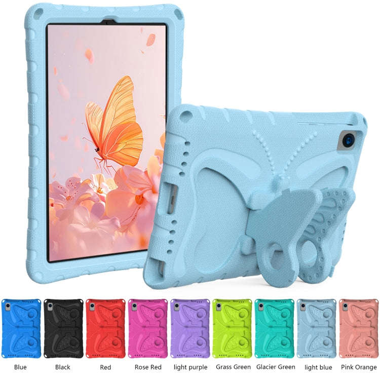 For Huawei MatePad 10.4 Butterfly Bracket EVA Shockproof Tablet Case(Light Blue)