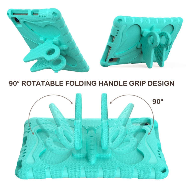 For Huawei MatePad SE 10.4 Butterfly Bracket EVA Shockproof Tablet Case(Mint Green)