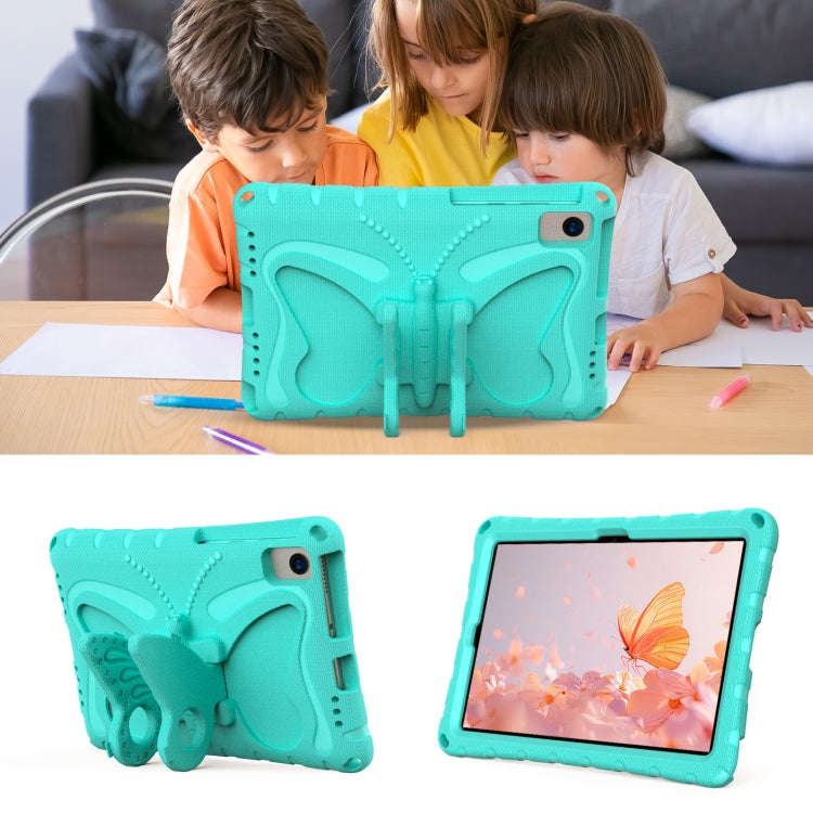 For Huawei MatePad SE 10.4 Butterfly Bracket EVA Shockproof Tablet Case(Mint Green)