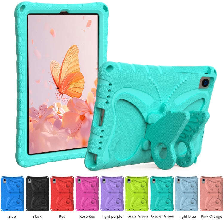 For Huawei MatePad SE 10.4 Butterfly Bracket EVA Shockproof Tablet Case(Mint Green)