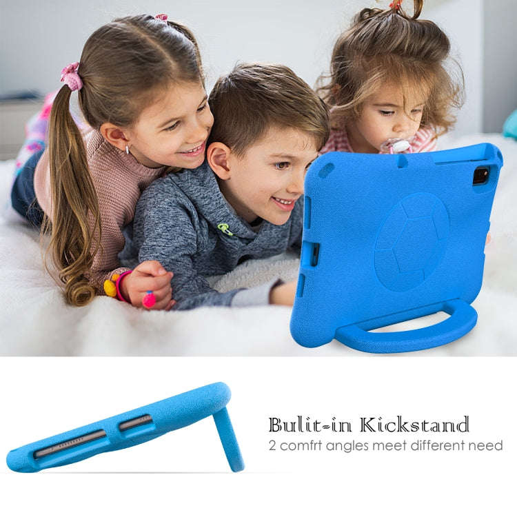 For Huawei MatePad 10.4 2020 / 2022 Handle Football Shaped EVA Shockproof Tablet Case(Blue)