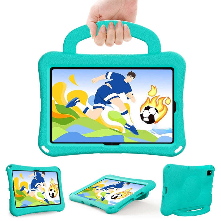 For Huawei MatePad 10.4 2020 / 2022 Handle Football Shaped EVA Shockproof Tablet Case(Mint  Green)