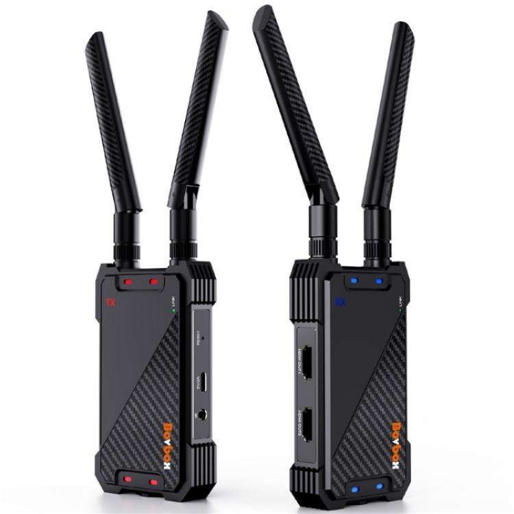 BOVBOX 081 400m Range 1080P HD Video Transmitter Receiver Use Wireless HDMI Extender, Plug:US Plug