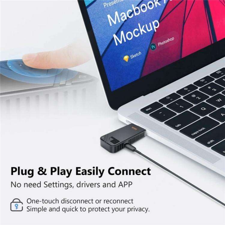 BOVBOX 091-HD Conference Use 100M Wireless WiFi HDMI Extender Video Transmitter Receiver, Plug:EU...