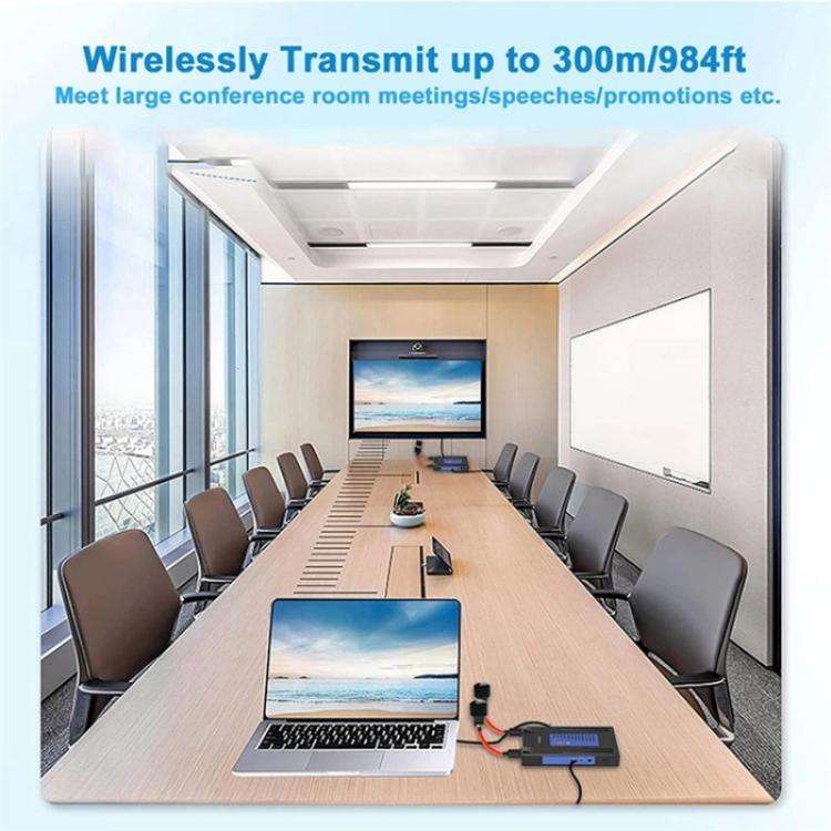 BOVBOX 092 Pro Audio Video Transmitter Receiver 300m Wireless HDMI Extender, Plug:US Plug