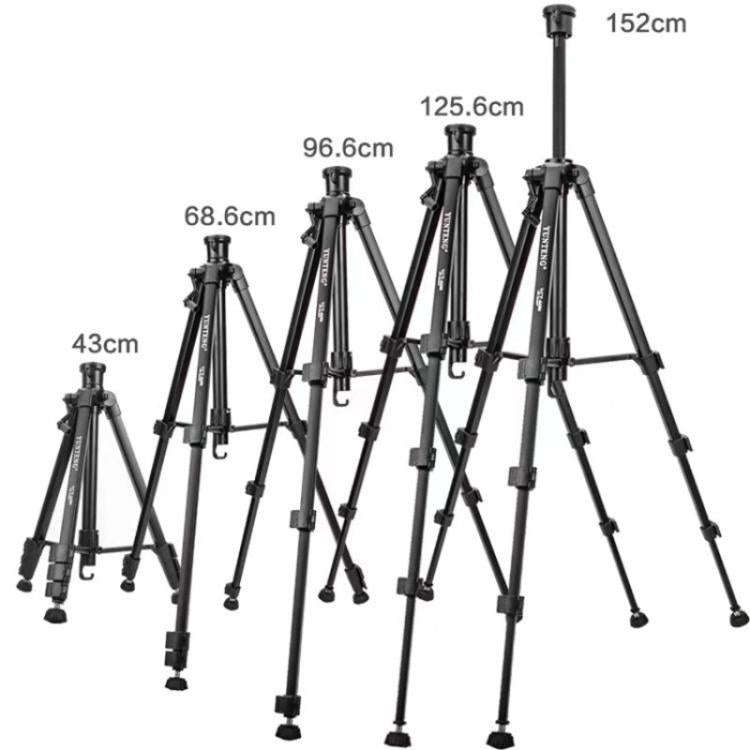 YUNTENG VCT-6680 Travel Tripod Telescopic 152CM Camera Mount Phone Tripod