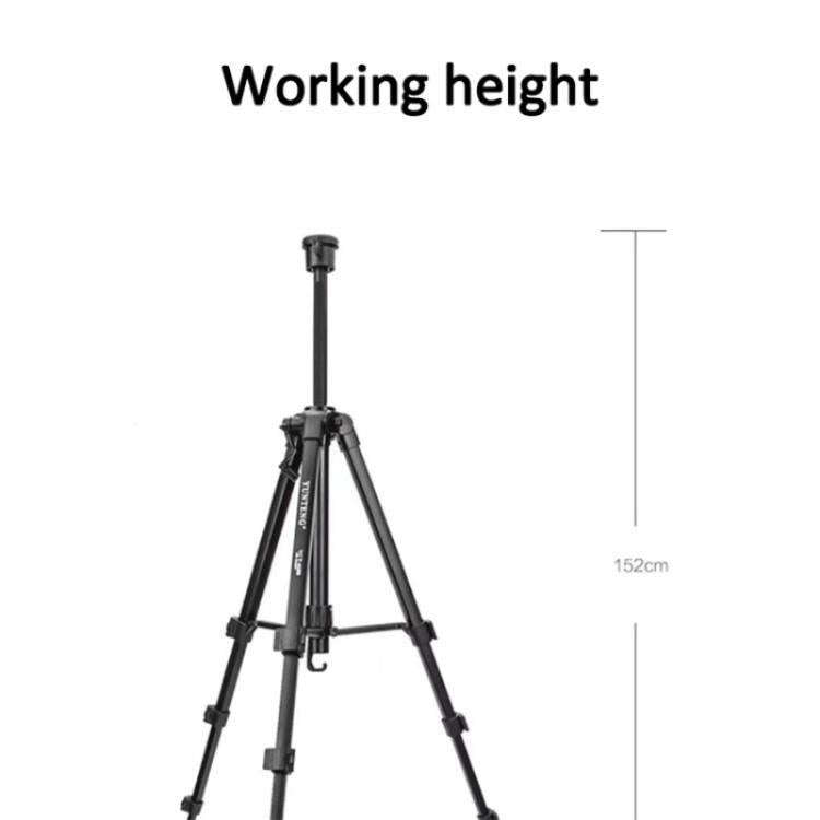 YUNTENG VCT-6680 Travel Tripod Telescopic 152CM Camera Mount Phone Tripod