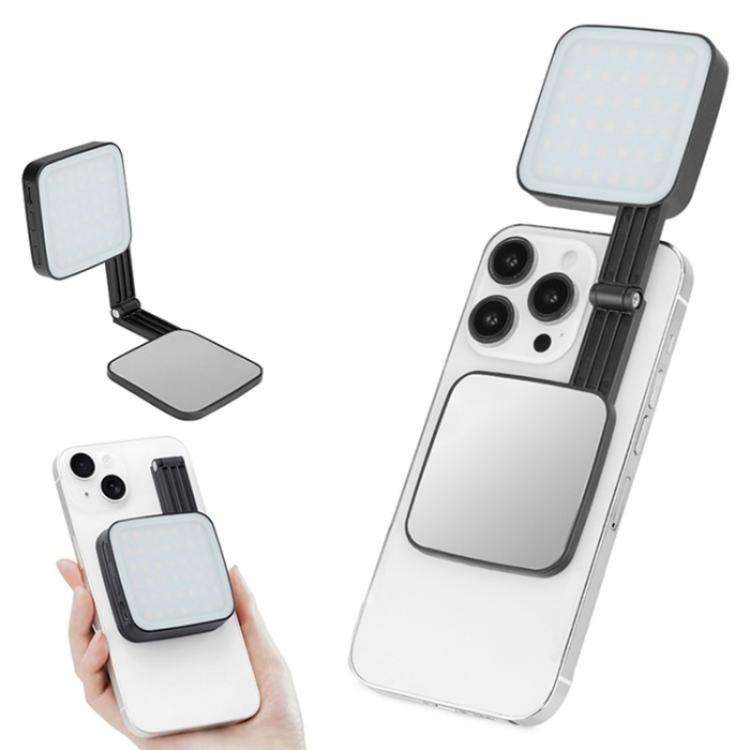 M42 Double-Sided Lighting Fill Light MagSafe Magnetic Phone Selfie Beauty Lamp(Black)