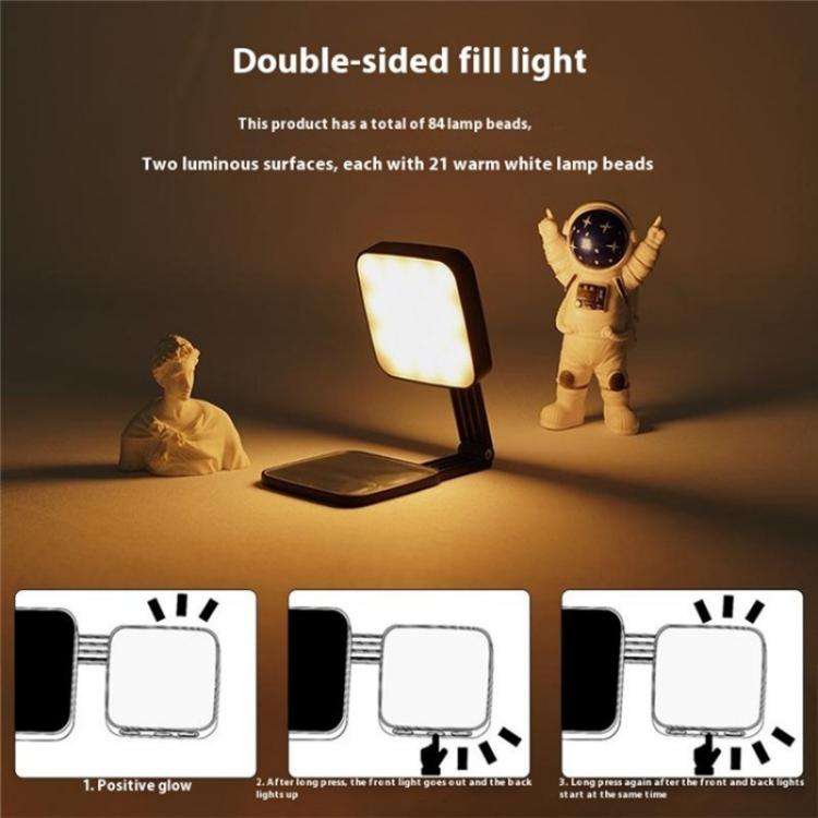 M42 Double-Sided Lighting Fill Light MagSafe Magnetic Phone Selfie Beauty Lamp(Black)