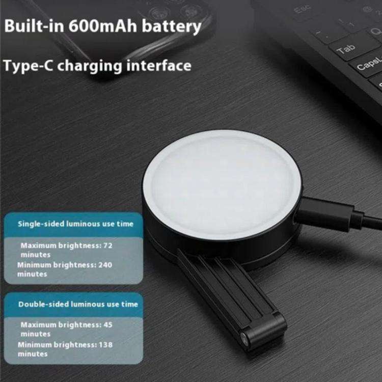 M38 Portable Photography Live MagSafe Magnetic Phone Fill Light(Black)