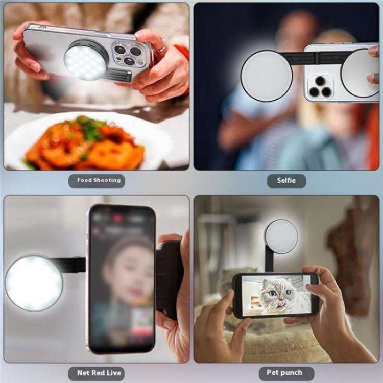 M38 Portable Photography Live MagSafe Magnetic Phone Fill Light(Black)