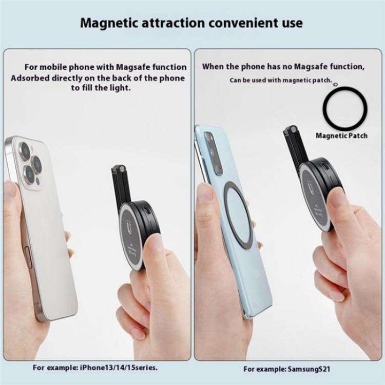 M38 Portable Photography Live MagSafe Magnetic Phone Fill Light(Black)