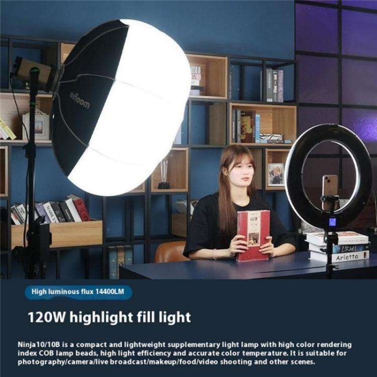 VILTROX Ninja 10B 2800-6800K Photography Studio Streaming Fill Light 120W LED Video Light(EU Plug)