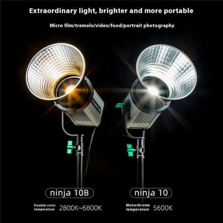 VILTROX Ninja 10B 2800-6800K Photography Studio Streaming Fill Light 120W LED Video Light(EU Plug)
