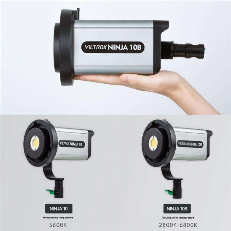 VILTROX Ninja 10B 2800-6800K Photography Studio Streaming Fill Light 120W LED Video Light(EU Plug)