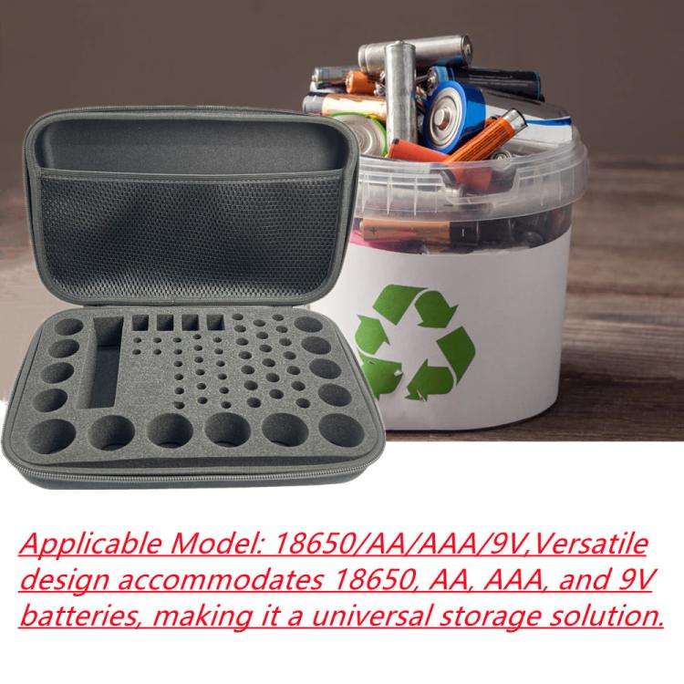 Portable And Pressure-resistant AA Rechargeable Battery Storage Box Case