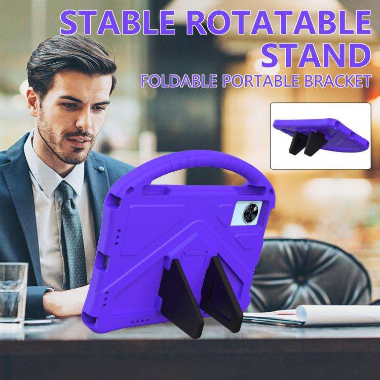 For Doogee U11 / U11 Pro / Infinix XPad 30E EVA Shockproof Tablet Case with Holder(Purple)