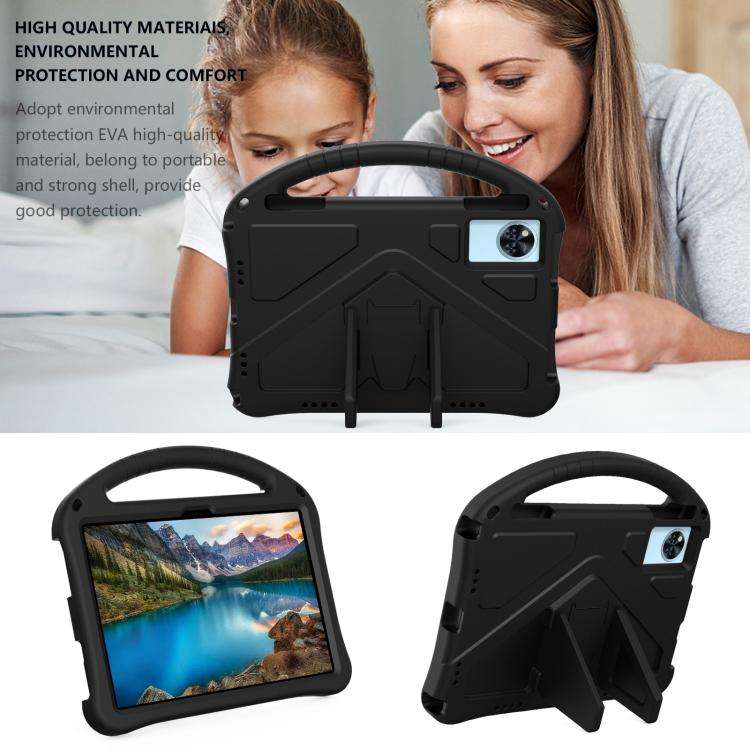 For Doogee T30 Pro 11 2023 EVA Shockproof Tablet Case with Holder(Black)