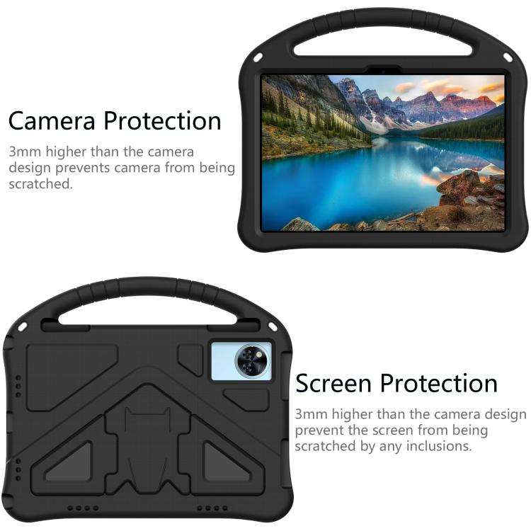 For Doogee T30 Pro 11 2023 EVA Shockproof Tablet Case with Holder(Black)