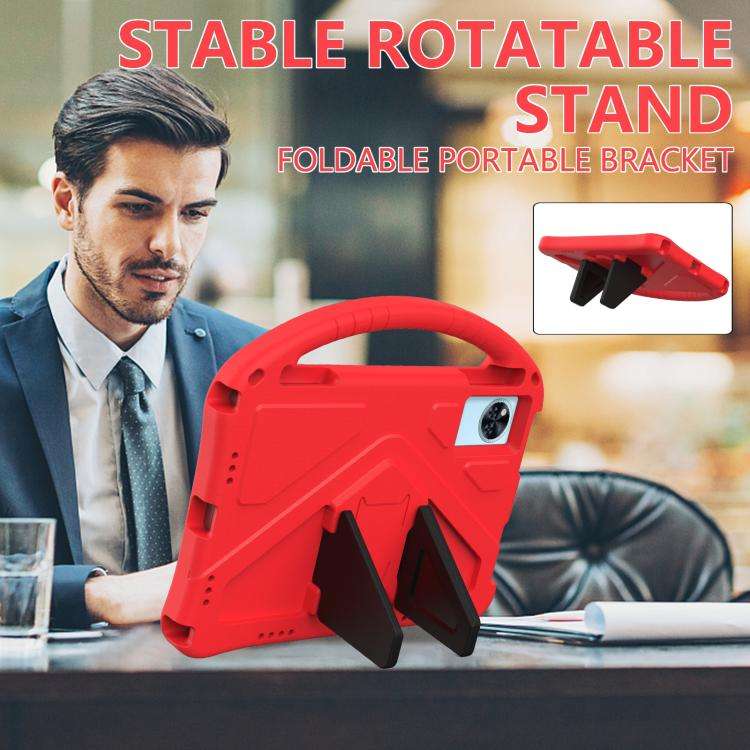 For Doogee T30 Pro 11 2023 EVA Shockproof Tablet Case with Holder(Red)
