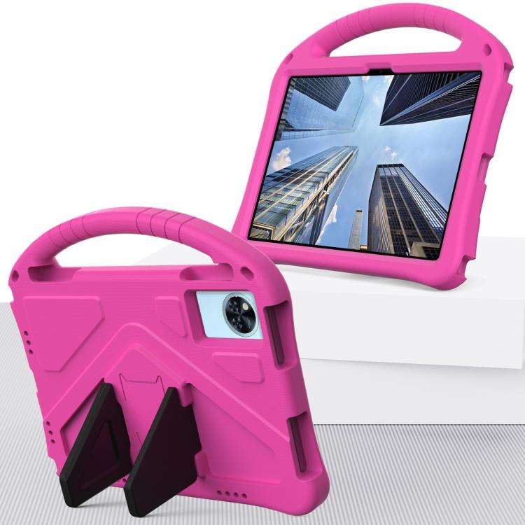 For Doogee T30 Pro 11 2023 EVA Shockproof Tablet Case with Holder(Rose Red)