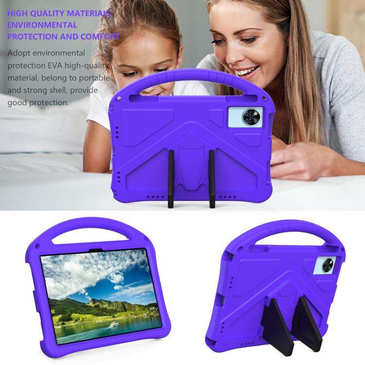 For Doogee T30 Pro 11 2023 EVA Shockproof Tablet Case with Holder(Purple)