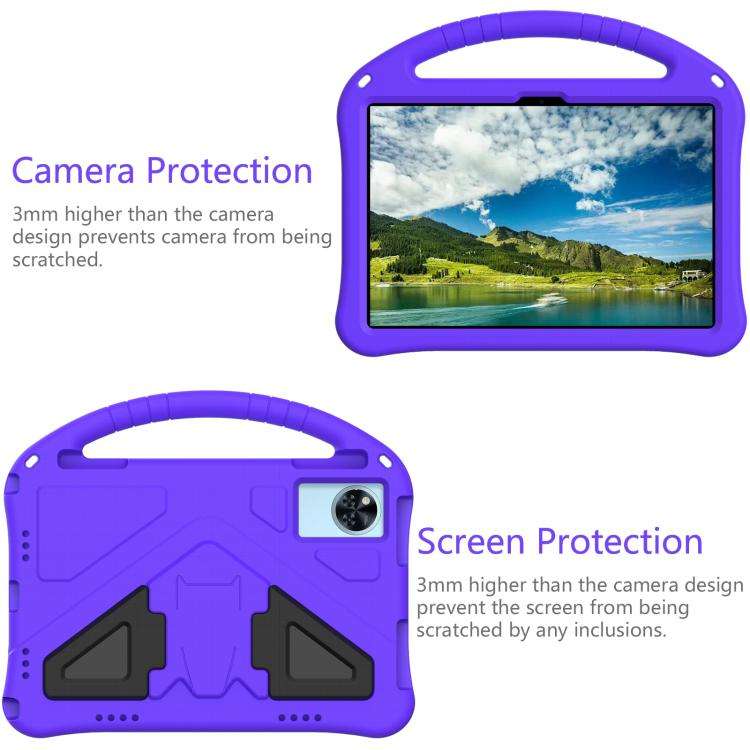 For Doogee T30 Pro 11 2023 EVA Shockproof Tablet Case with Holder(Purple)