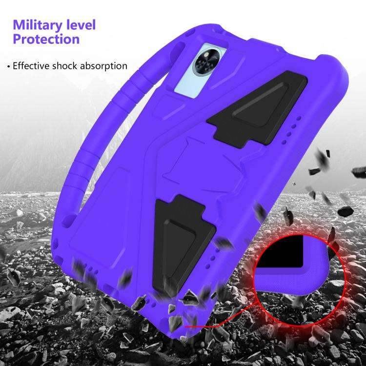 For Doogee T30 Pro 11 2023 EVA Shockproof Tablet Case with Holder(Purple)
