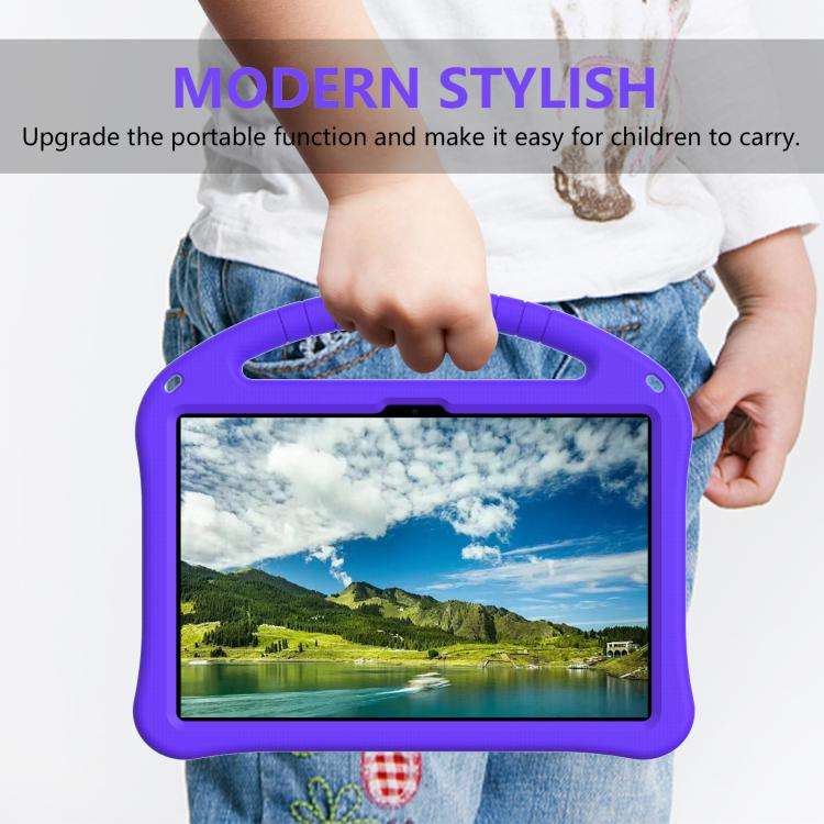 For Doogee T30 Pro 11 2023 EVA Shockproof Tablet Case with Holder(Purple)