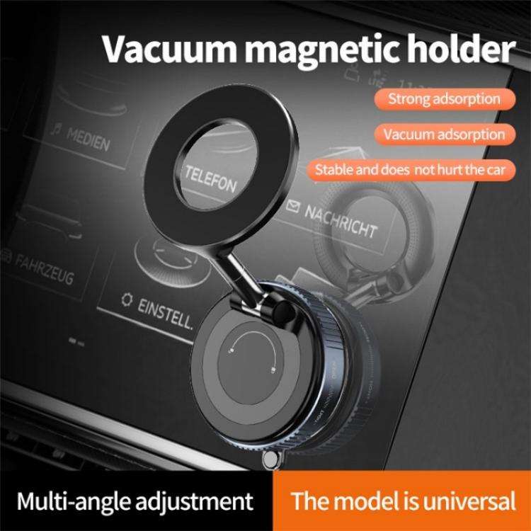 K007 Dashboard Stand 360 Degree Rotation Car Suction Cup Base Magnetic Mount Phone Holder(Black)