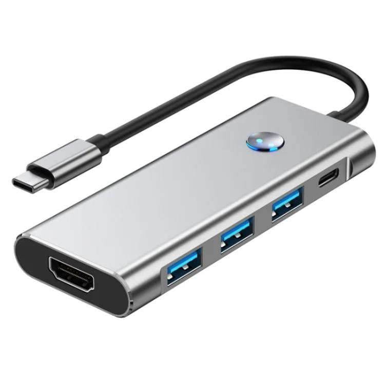2425 7 In 1 Type-C Hub USB 3.0 PD 100W 4K HD Adapter For Laptops