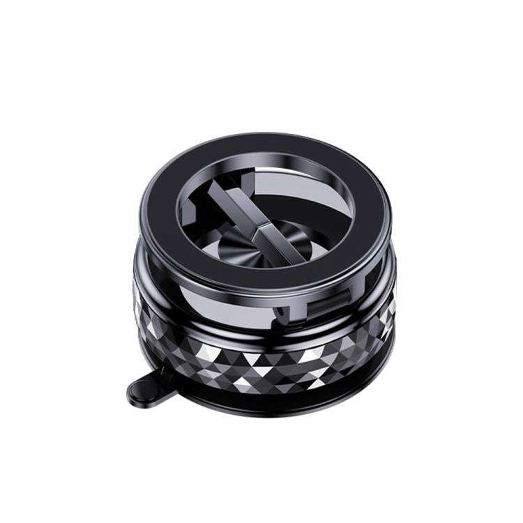 K12 Vacuum Suction Mount Foldable 360 Rotation Magnetic Car Phone Holder(Black)