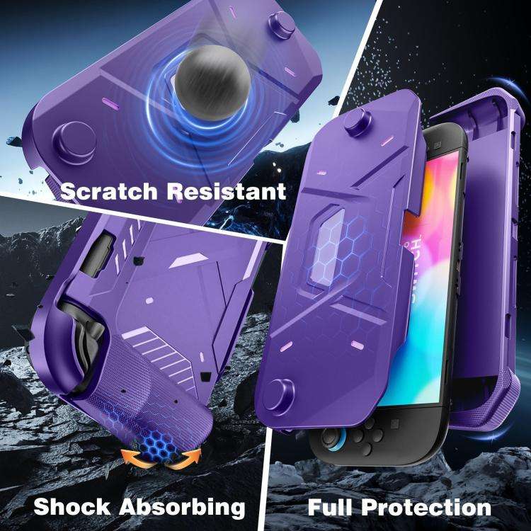 For Nintendo Switch 2 Game Console Mecha Style TPU Protective Case(Black)