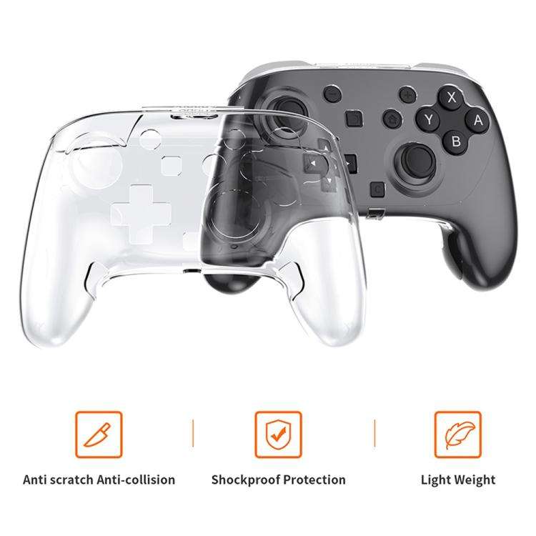 For Nintendo Switch 2 Pro Gamepad Transparent Full Cover PC Protective Case