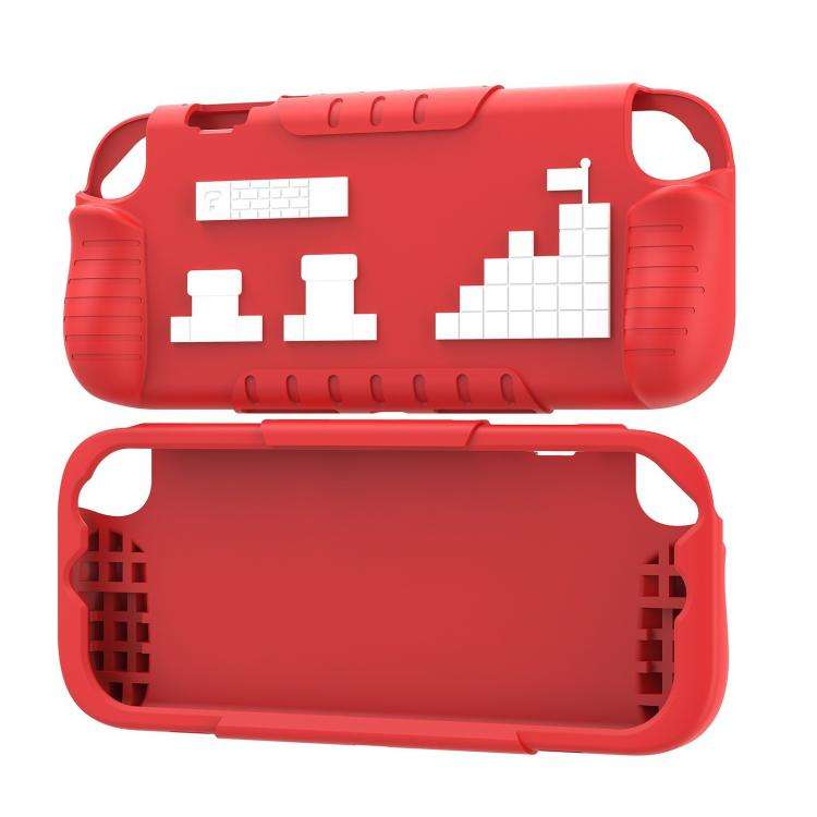 For Nintendo Switch 2 Game Console Anti-Slip And Anti-Drop Liquid Silicone Protective Case(Red Wh...