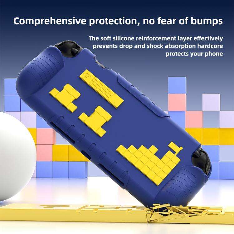 For Nintendo Switch 2 Game Console Anti-Slip And Anti-Drop Liquid Silicone Protective Case(Blue Y...