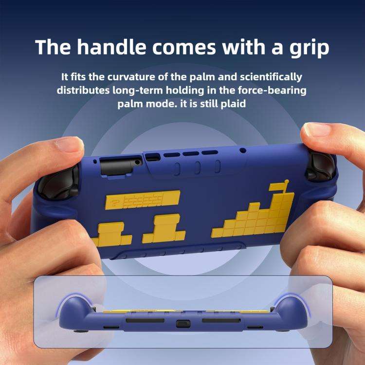 For Nintendo Switch 2 Game Console Anti-Slip And Anti-Drop Liquid Silicone Protective Case(Blue Y...