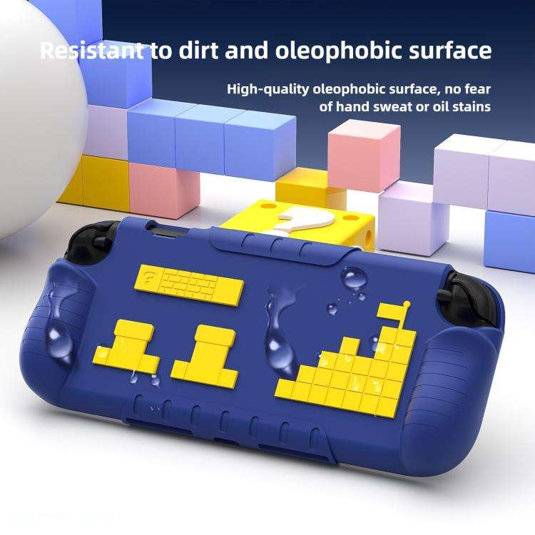 For Nintendo Switch 2 Game Console Anti-Slip And Anti-Drop Liquid Silicone Protective Case(Blue Y...