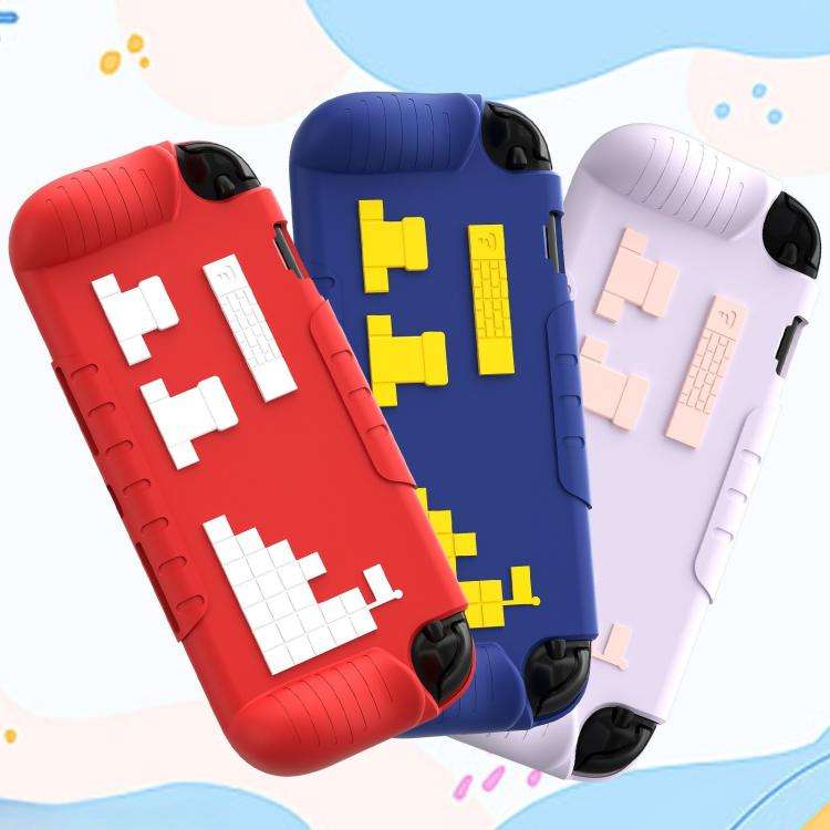 For Nintendo Switch 2 Game Console Anti-Slip And Anti-Drop Liquid Silicone Protective Case(Blue Y...