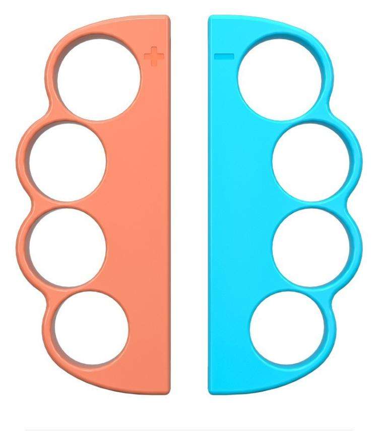 For Nintendo Switch 2 Left And Right Handle Boxing Game Grip Set(Orange Blue)