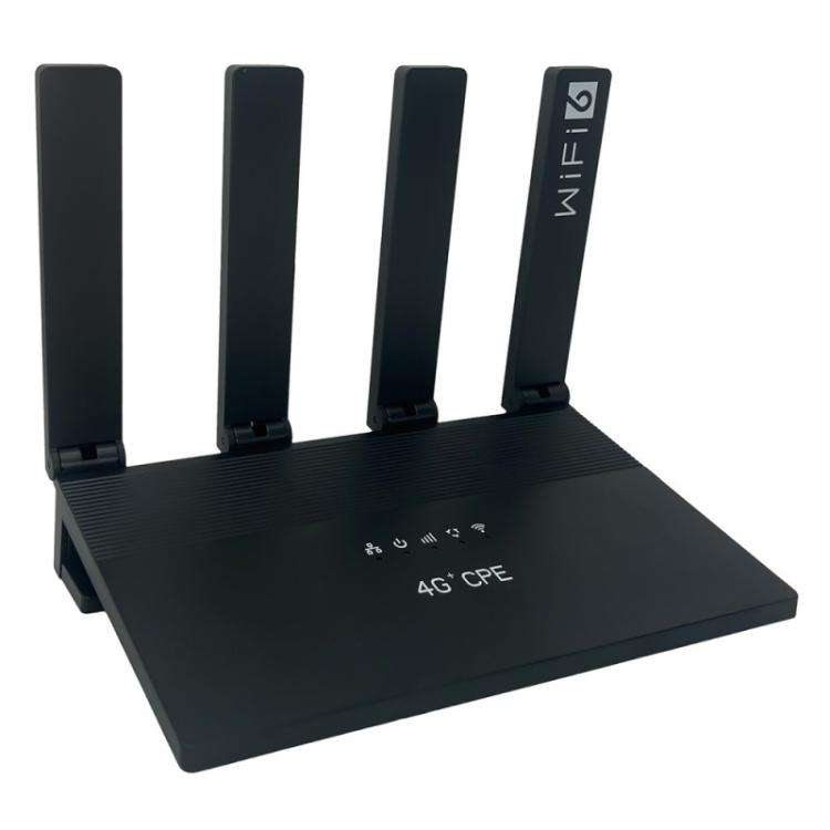 WR800 600Mbps High Speed 4G LTE WiFi Router 4 LAN Ports WiFi 6, Plug:EU Plug