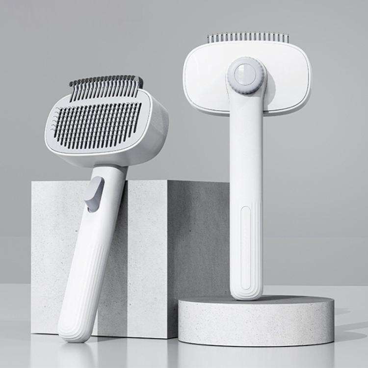 Pet Detangling Comb The Ultimate Grooming Tool(White Gray)